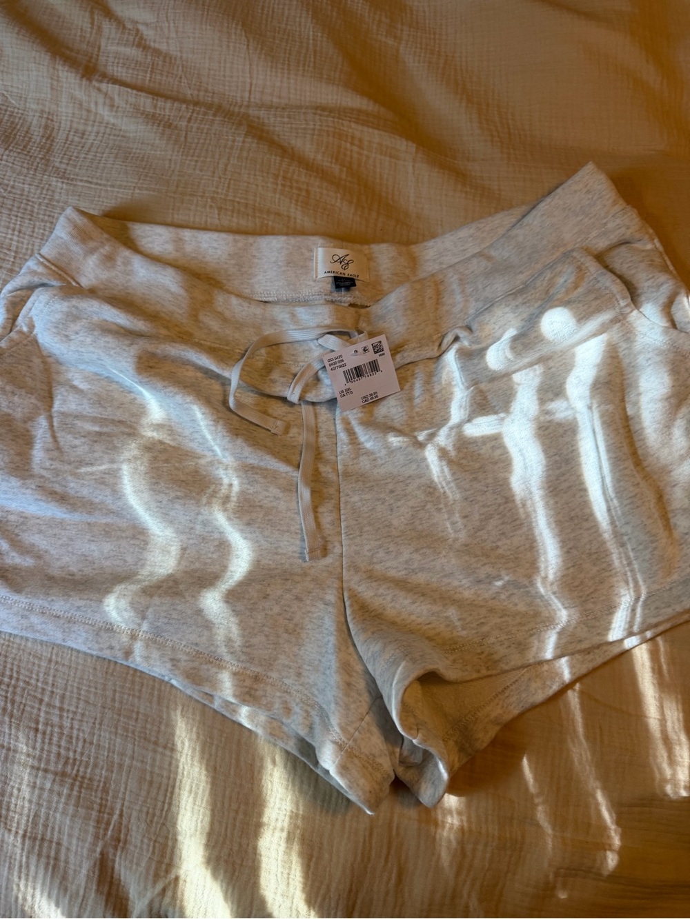 aerie Light Heather Gray Athletic Lounge Shorts